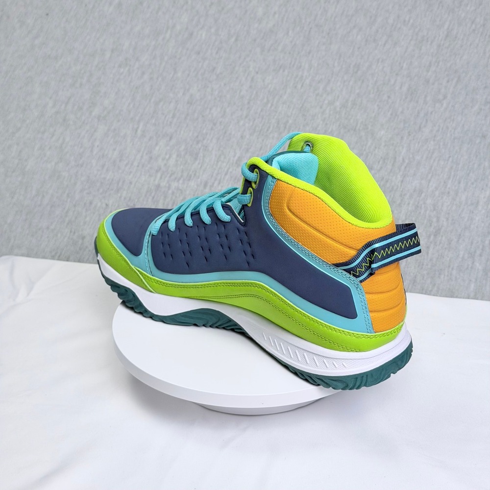 AND1 Pulse 2.0 TPR Mens Basketball Shoes Dark Green Multi AD90200MGZ Size 8.5 - Picture 7 of 8